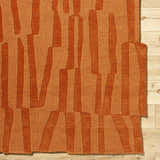 Made to Order Custom Size Yonah Orange Abstract Area Rug