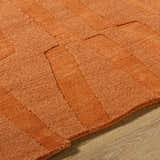Made to Order Custom Size Yonah Orange Abstract Area Rug
