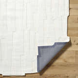 Made to Order Custom Size Yonah White Abstract Area Rug