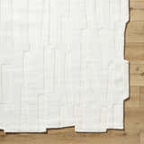 Made to Order Custom Size Yonah White Abstract Area Rug