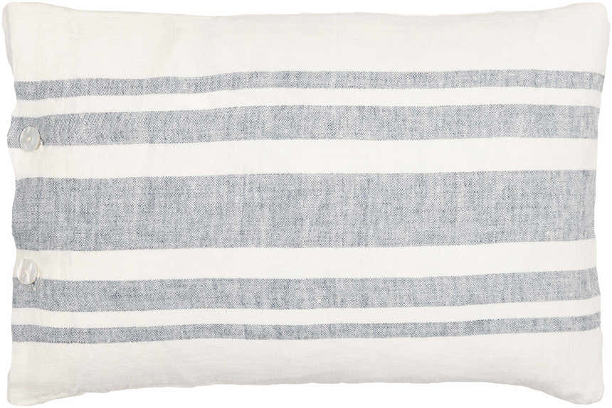 Linova Cream Natural Textured Linen Look Cottage Country Lumbar Pillow - Clearance