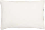 Linova Cream Natural Textured Linen Look Cottage Country Lumbar Pillow - Clearance
