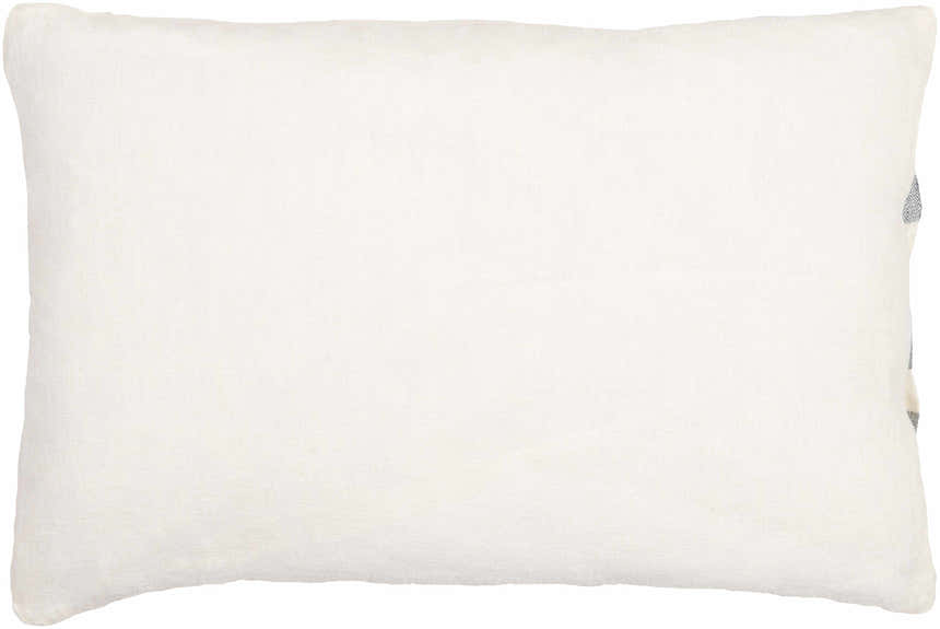 Linova Cream Natural Textured Linen Look Cottage Country Lumbar Pillow - Clearance