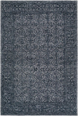 Made to Order Custom Size Yadid Black Wool Area Rug