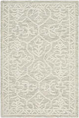 Made to Order Custom Size Yadid Gray Wool Area Rug