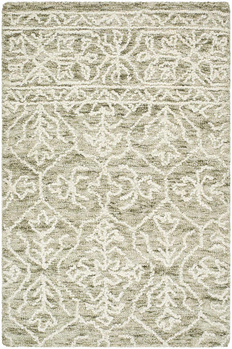 Made to Order Custom Size Yadid Green Wool Area Rug