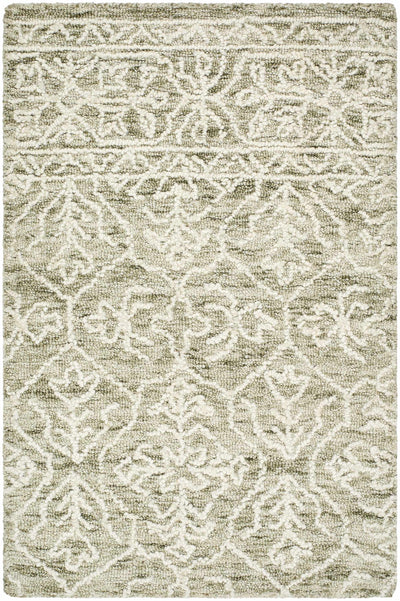 Sample Yadid Green Wool Area Rug