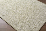 Yadid Green Wool Area Rug