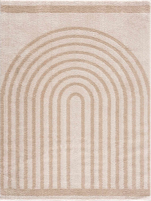 Yasuo Beige Washable Area Rug