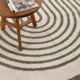 Yasuo Green Washable Area Rug