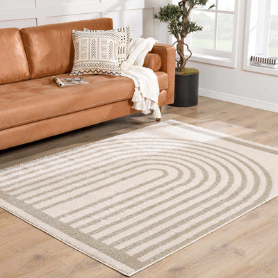 Yasuo Gray Washable Area Rug