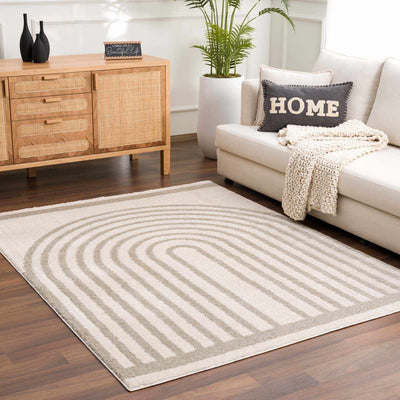 Yasuo Gray Washable Area Rug