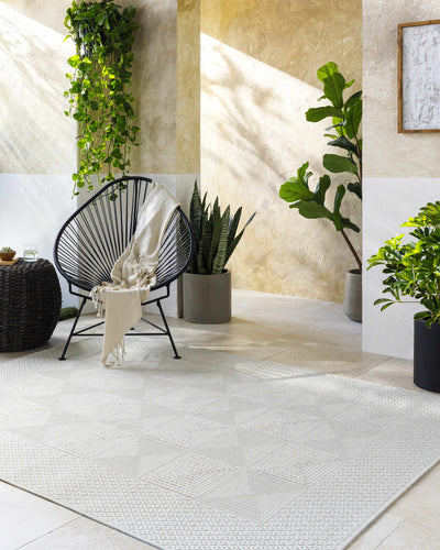 Anabia White Area Rug