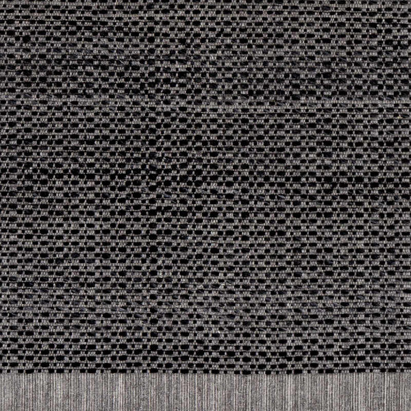 Sample Yong Hand Loomed Black Indoor & Outdoor Rug