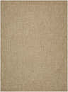 Close-up of the Yuley Brown Area Rug. Machine woven rug in prairie dust and tan with a subtle geometric pattern. Design-Rectangle-537