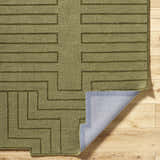Made to Order Custom Size Yavor Green Geometric Area Rug