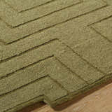 Made to Order Custom Size Yavor Green Geometric Area Rug