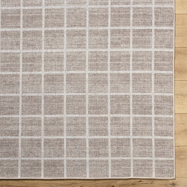 Sample Anicet Checkered Wool Washable Area Rug
