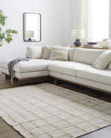 Made to Order Custom Size Zared Checkered Jute Area Rug