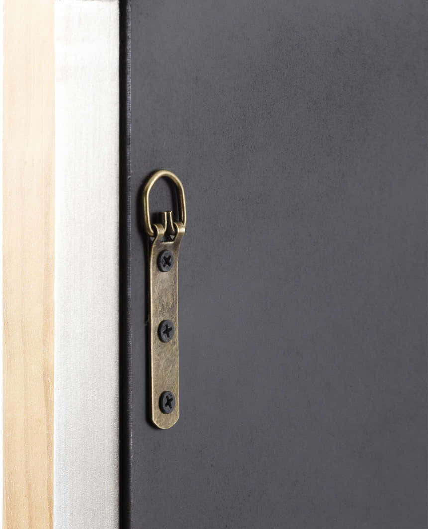 Zutendaal Metallic Silver Mirror