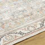 Zamir Vintage Flat Pile Washable Rug