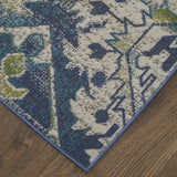 Feizy Foster Transitional Oriental - Blue/Green/Ivory Area Rug - Clearance