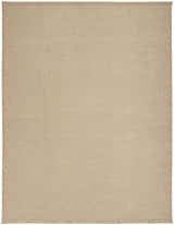 Close-up of the woven texture of the Nourison Jute Natural Modern Indoor Washable Area Rug in brick red.