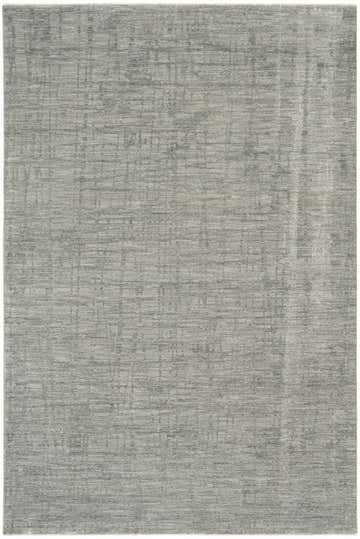 Close-up of the Calvin Klein CK090 Latitude Slate rug, featuring a subtle taupe, mid-century modern design.