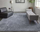 Feizy Whitton Modern Abstract - Gray/Blue Area Rug
