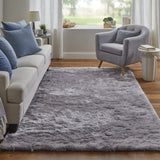 Feizy Indochine Modern Solid - Purple Area Rug
