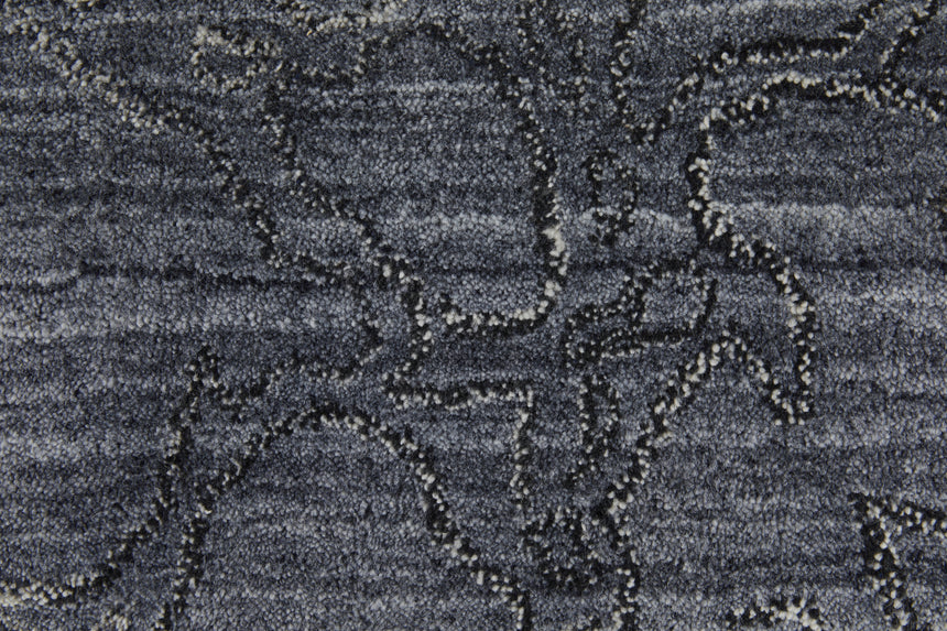 Feizy Whitton Modern Abstract - Gray/Blue Area Rug