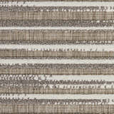 Close-up of the Nourison Key Largo Light Grey Contemporary Area Rug, featuring a striped pattern and textured weave.
