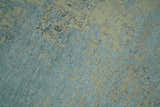 Abstract Design Blue, Beige And Gray 8x10 Hand Knotted Wool and Bamboo Silk Rug