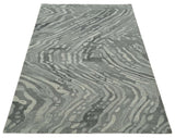 Abstract Modern Hand Tufted 2x3, 3x5, 5x8, 6x9, 8x10 and 9x12 Woolen Beige, Silver and Gray Area Rug | MIR3