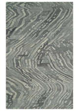 Abstract Modern Hand Tufted 2x3, 3x5, 5x8, 6x9, 8x10 and 9x12 Woolen Beige, Silver and Gray Area Rug | MIR3