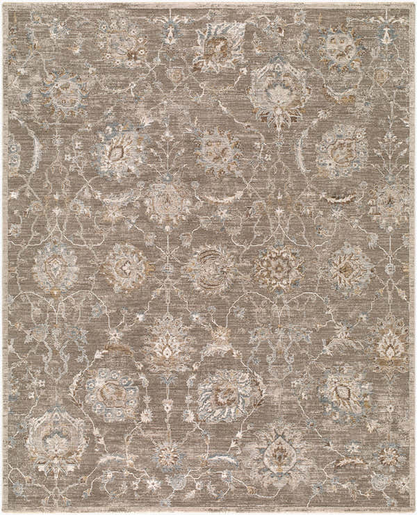 Sample Wokii Gray Floralnature Area Rug