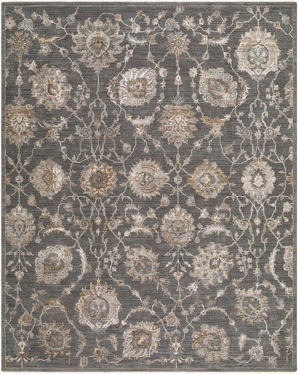 Sample Jonia Teal Floralnature Modern Area Rug