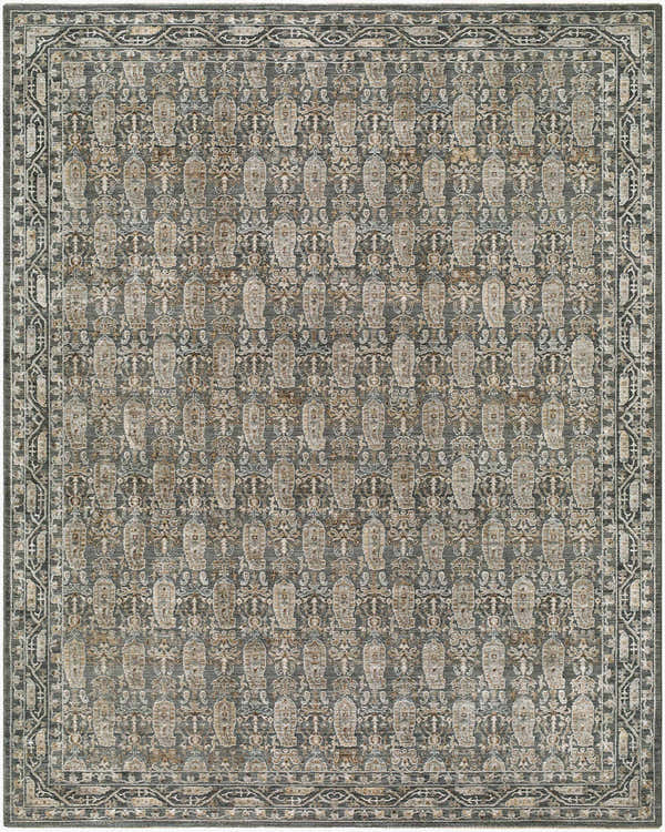 Sample Jizu Green Persian Area Rug