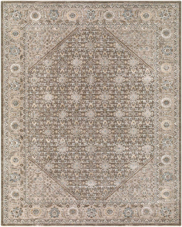 Sample Somei Gray Medallion Traditional Area Rug