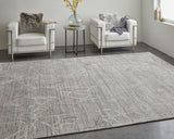 Feizy Whitton Modern Abstract - Gray/Tan/Ivory Area Rug