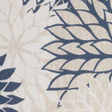 Mina Victory Aloha Indoor/Outdoor Ivory/Navy Throw Pillow