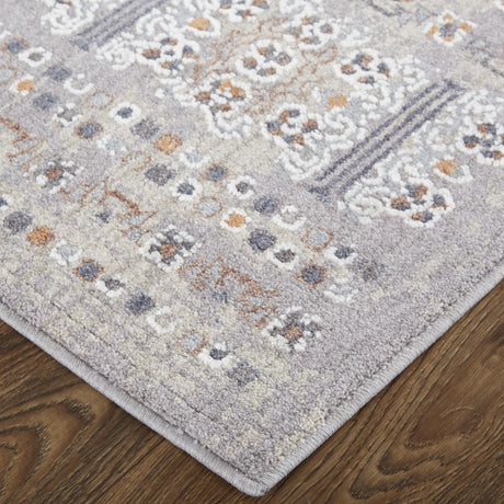 Feizy Francisco Transitional Oriental - Orange/Gray/White Area Rug