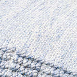 Aerin Pale Blue Linear Pattern Modern Recycled PET Yarn Outdoor Accent Pillow - Clearance