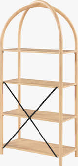 Gold Modern Bookcase for books and decorative storage