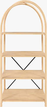Gold Modern Bookcase for books and decorative storage