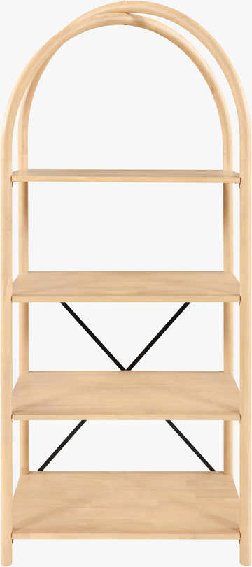 Gold Modern Bookcase for books and decorative storage