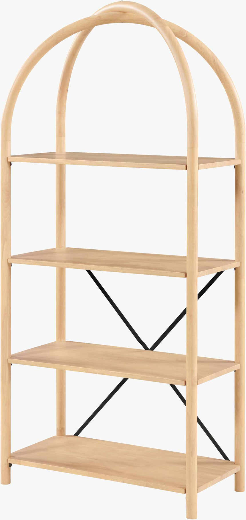 Gold Modern Bookcase for books and decorative storage