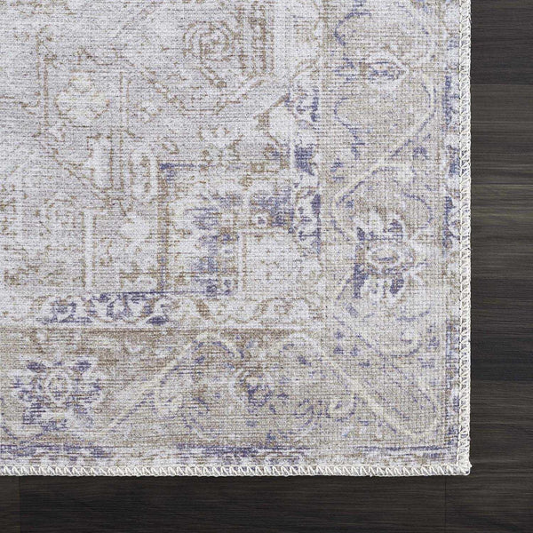 Sample Olive Rosman Washable Area Rug
