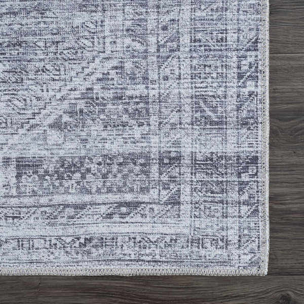 Sample Barny Gray Blue Washable Rug - Clearance