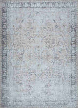 Sample Haile Green & Pink Washable Area Rug - Clearance